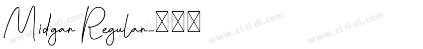 Midgar Regular字体转换